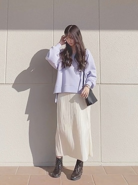 「アイテム（パーカー）」を使った、nahoさん（レディース・166cm・20代）の冬コーディネート