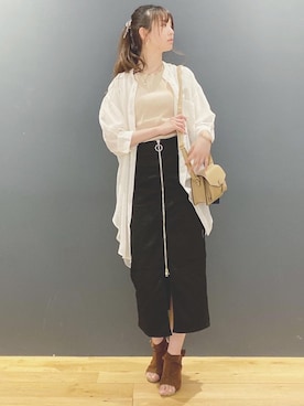 「ポニーテール」｜nahoさん（レディース・166cm・20代）の夏コーディネート