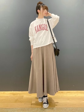 「カンゴール」｜nahoさん（レディース・166cm）の夏コーディネート