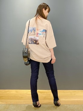 「HONEYSUCKLE ROSE（ハニーサックルローズ）のアイテム」を使った、nahoさん（レディース・166cm）の夏コーディネート