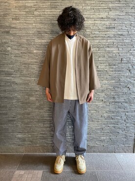 「nowm（ノウム）のアイテム」を使った、あっぱぁさん（メンズ・175cm）の夏コーディネート