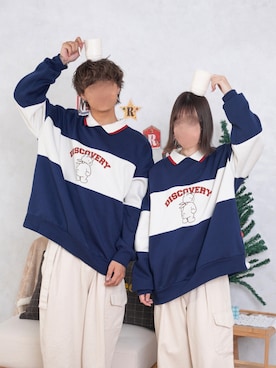 「シンフルコーデ」｜「アイテム（スウェット）」を使った、pairpairさん（レディース・160cm）の冬コーディネート