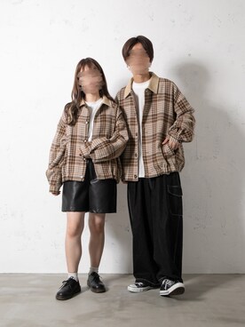 「pairpair」｜「アイテム（ジャケット/アウター）」を使った、pairpairさん（レディース・160cm）の秋コーディネート