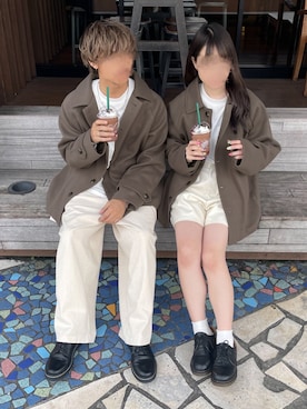 「pairpair」｜「アイテム（ジャケット/アウター）」を使った、pairpairさん（レディース・160cm）の秋コーディネート