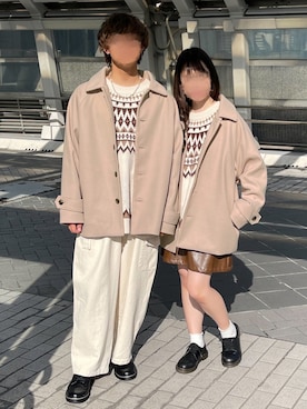 「pairpair」｜「アイテム（ジャケット/アウター）」を使った、pairpairさん（レディース・160cm）の秋コーディネート