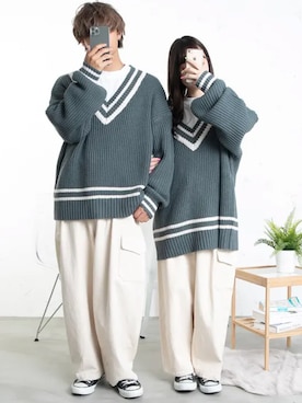 「pairpair」｜pairpairさん（レディース・160cm）の冬コーディネート