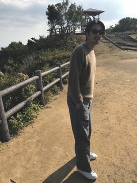 「モフモフニット」｜sachioさん（メンズ・182cm）の秋コーディネート