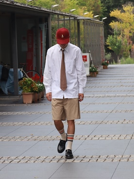 「NIDO（ニド）のアイテム（パンツ）」を使った、DAIさん（メンズ・178cm）の秋コーディネート