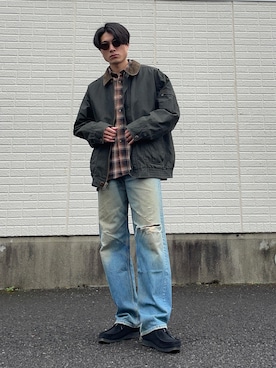 「ハンティングジャケット」｜「アイテム（その他シューズ）」を使った、DAIさん（メンズ・178cm）の秋コーディネート