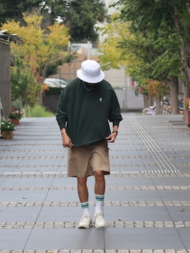 「NIDO（ニド）のアイテム（パンツ）」を使った、DAIさん（メンズ・178cm）の秋コーディネート