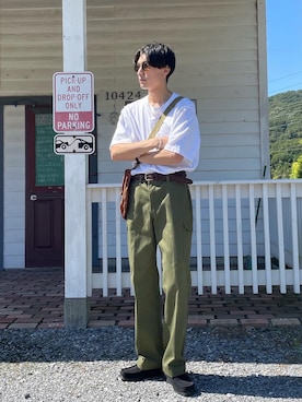 「FACTOTUM（ファクトタム）のアイテム（アクセサリー）」を使った、DAIさん（メンズ・178cm）の秋コーディネート