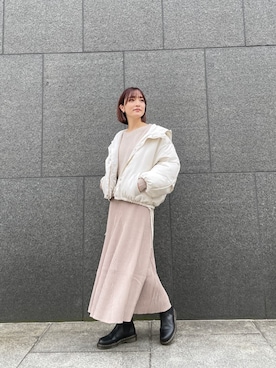 「スタイリング」｜「アイテム（ジャケット/アウター）」を使った、藤井さん（レディース・166cm）の秋コーディネート