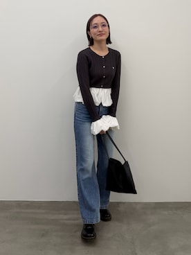 「LAGUNAMOON（ラグナムーン）のアイテム」を使った、藤井さん（レディース・167cm）の秋コーディネート
