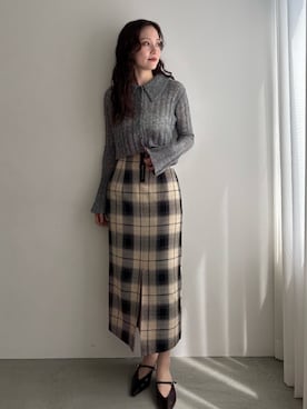 「アイテム（その他シューズ）」を使った、藤井さん（レディース・167cm）の夏コーディネート