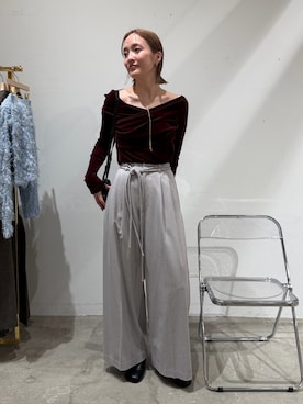 藤井さん(レディース・167cm)の秋コーディネート
