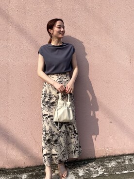 「アイテム（サンダル、その他）」を使った、藤井さん（レディース・166cm）の夏コーディネート