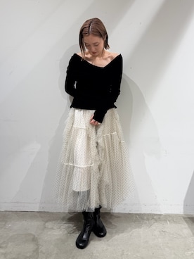 「LAGUNAMOON（ラグナムーン）のアイテム」を使った、藤井さん（レディース・167cm）の秋コーディネート