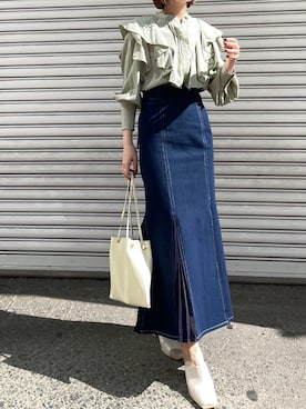 「スタイリング」｜「アイテム（シューズ）」を使った、藤井さん（レディース・166cm）の冬コーディネート