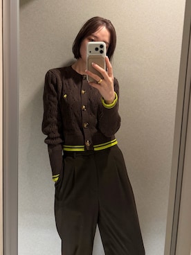 「POLO BCS（ポロ ビーシーエス）のアイテム」を使った、藤井さん（レディース・167cm）の冬コーディネート