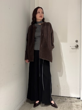 「アイテム（その他シューズ）」を使った、藤井さん（レディース・167cm）の秋コーディネート