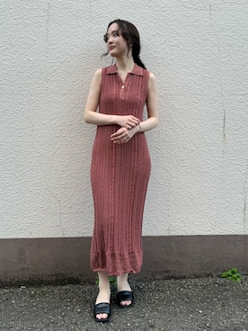 「LAGUNAMOON（ラグナムーン）のアイテム」を使った、藤井さん（レディース・167cm）の夏コーディネート
