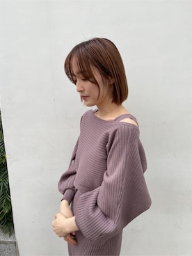 「スタイリング」｜「アイテム（ジャケット/アウター）」を使った、藤井さん（レディース・166cm）の冬コーディネート
