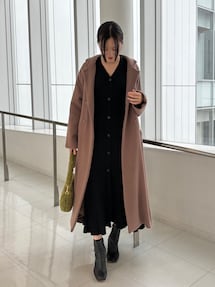 プリーツニットコンビワンピース｜ラグナムーン（LAGUNAMOON