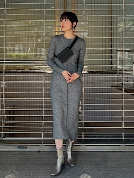 「LAGUNAMOON（ラグナムーン）のアイテム（ピアス（両耳用））」を使った、藤井さん（レディース・166cm）の夏コーディネート