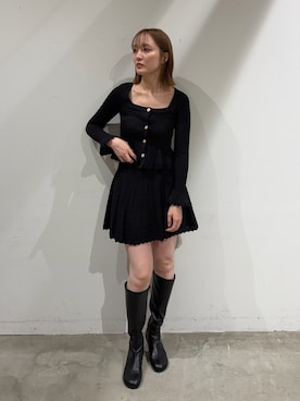 「ミニ」｜藤井さん（レディース・167cm）の夏コーディネート