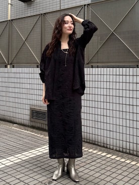 「LAGUNAMOON（ラグナムーン）のアイテム」を使った、藤井さん（レディース・167cm）の夏コーディネート