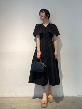 「おとなコーデ」｜「アイテム（ワンピース/ドレス）」を使った、藤井さん（レディース・166cm）の夏コーディネート