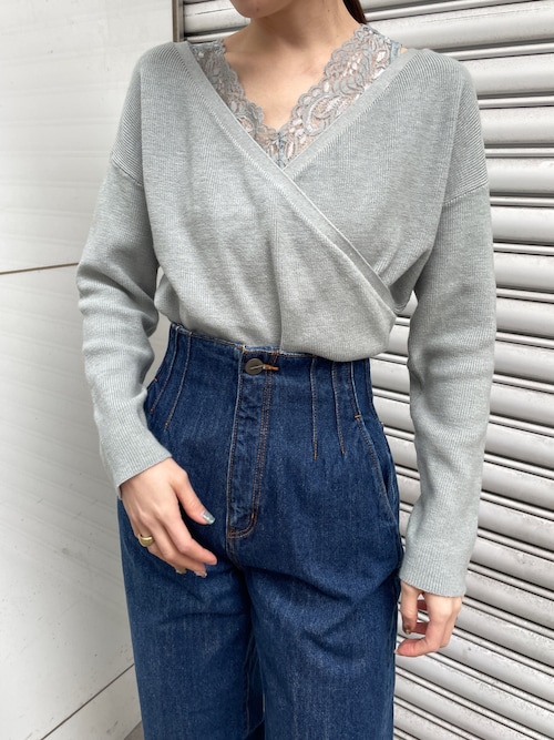 B00419 ラグナムーンLAGNAMOON ステッチストライプテーパードパンツ LA2343EW17533_16_l.jpg