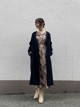 藤井さん(レディース・166cm)の秋コーディネート