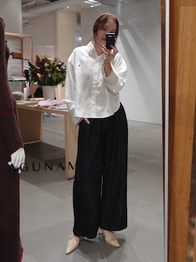 「アイテム（トップス）」を使った、藤井さん（レディース・167cm）の夏コーディネート