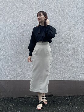 藤井さん(レディース・166cm)の秋コーディネート