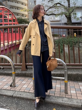 藤井さん(レディース・167cm)の冬コーディネート