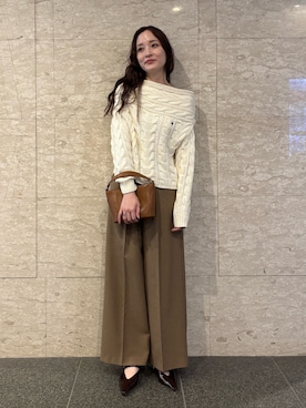 「アイテム（その他シューズ）」を使った、藤井さん（レディース・167cm）の夏コーディネート