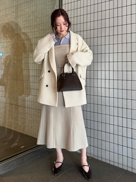 「ワントーンスタイル」｜藤井さん（レディース・167cm）の夏コーディネート