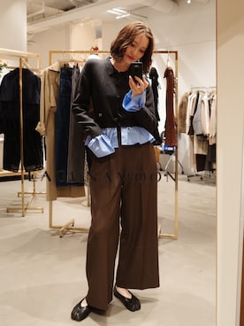 「レイヤードstyle」｜藤井さん（レディース・167cm）の秋コーディネート