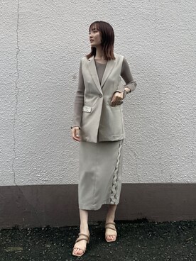 藤井さん（レディース・166cm）の秋コーディネート