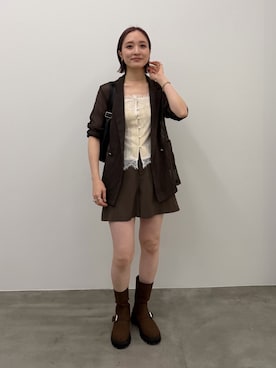 藤井さん(レディース・167cm)の夏コーディネート