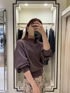 「LAGUNAMOON（ラグナムーン）のアイテム（ノーカラーコート）」を使った、藤井さん（レディース・166cm）の秋コーディネート