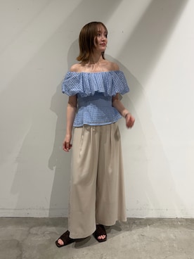 藤井さん(レディース・167cm)の夏コーディネート