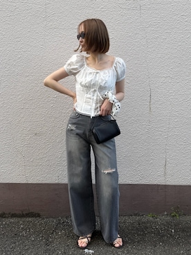 「LAGUNAMOON（ラグナムーン）のアイテム」を使った、藤井さん（レディース・167cm）の春コーディネート