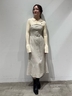 「アイテム（その他シューズ）」を使った、藤井さん（レディース・167cm）の夏コーディネート