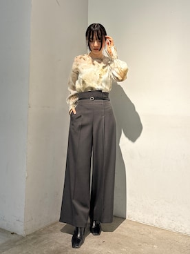 「LAGUNAMOON（ラグナムーン）のアイテム（ピアス（両耳用））」を使った、藤井さん（レディース・166cm）の夏コーディネート