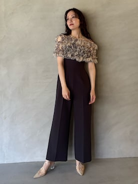 「結婚式コーデ」｜藤井さん（レディース・167cm）の夏コーディネート
