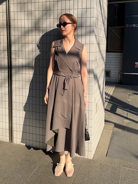 「LAGUNAMOON（ラグナムーン）のアイテム」を使った、藤井さん（レディース・167cm）の春コーディネート