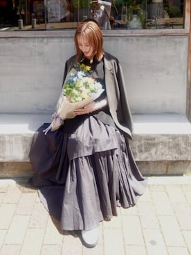 藤井さん(レディース・167cm)の春コーディネート
