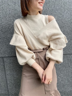「スタイリング」｜「アイテム（ブーツ）」を使った、藤井さん（レディース・166cm）の冬コーディネート